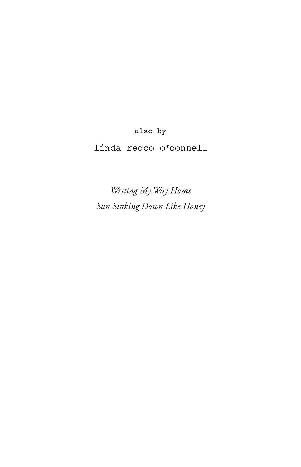 Watermelon Moon: Poems By Linda Recco O’Connell
