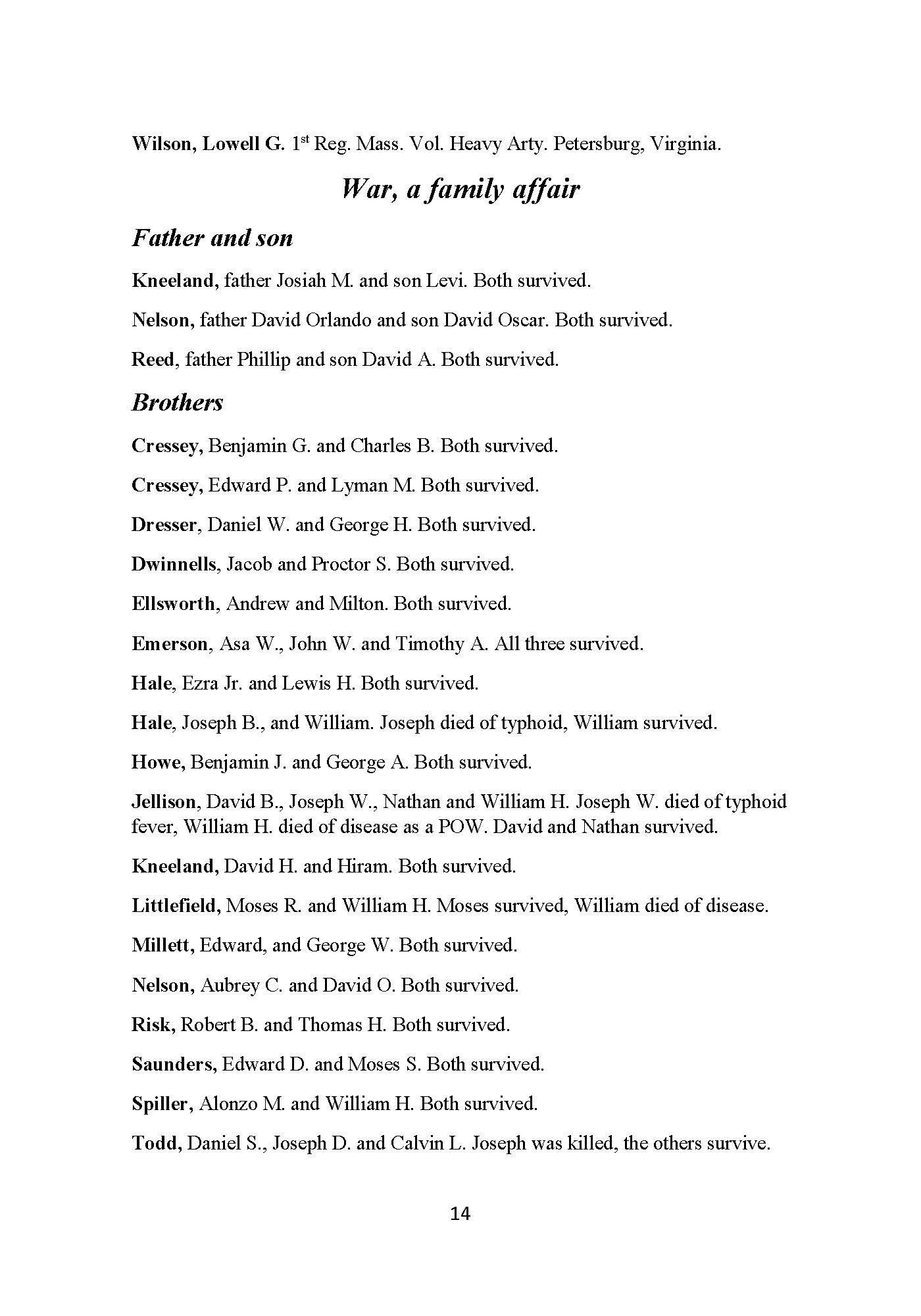 Rowley's Civil War Service: A History and Roster