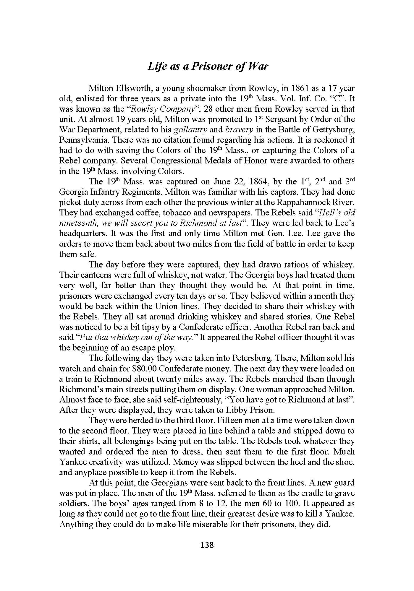 Rowley's Civil War Service: A History and Roster