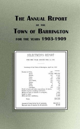 The Annual Report of the Town of Barrington 1903-1909