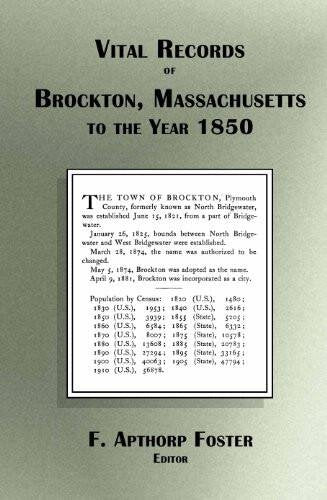Vital Records of Brockton Massachusetts to the Year 1850